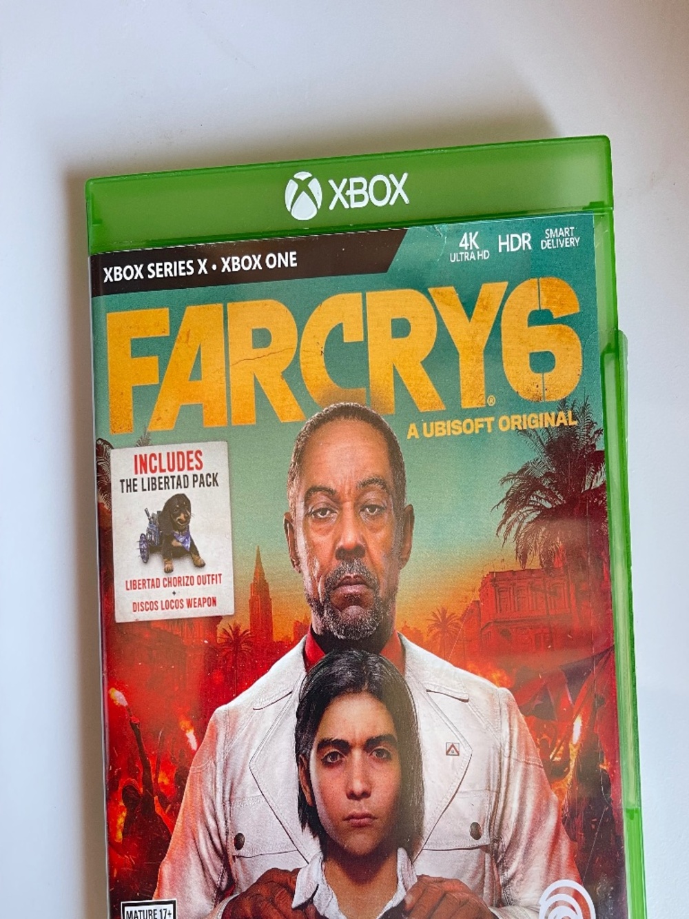 Xbox Far Cry 6 Game - Green Case, Yellow/Teal Artwork